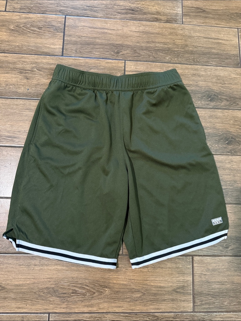 Pro Club Performance Men's Large Olive Green Athletic Mesh Shorts